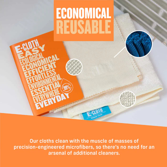 E-Cloth Shower Cleaning Kit - 2 Cloths-10612