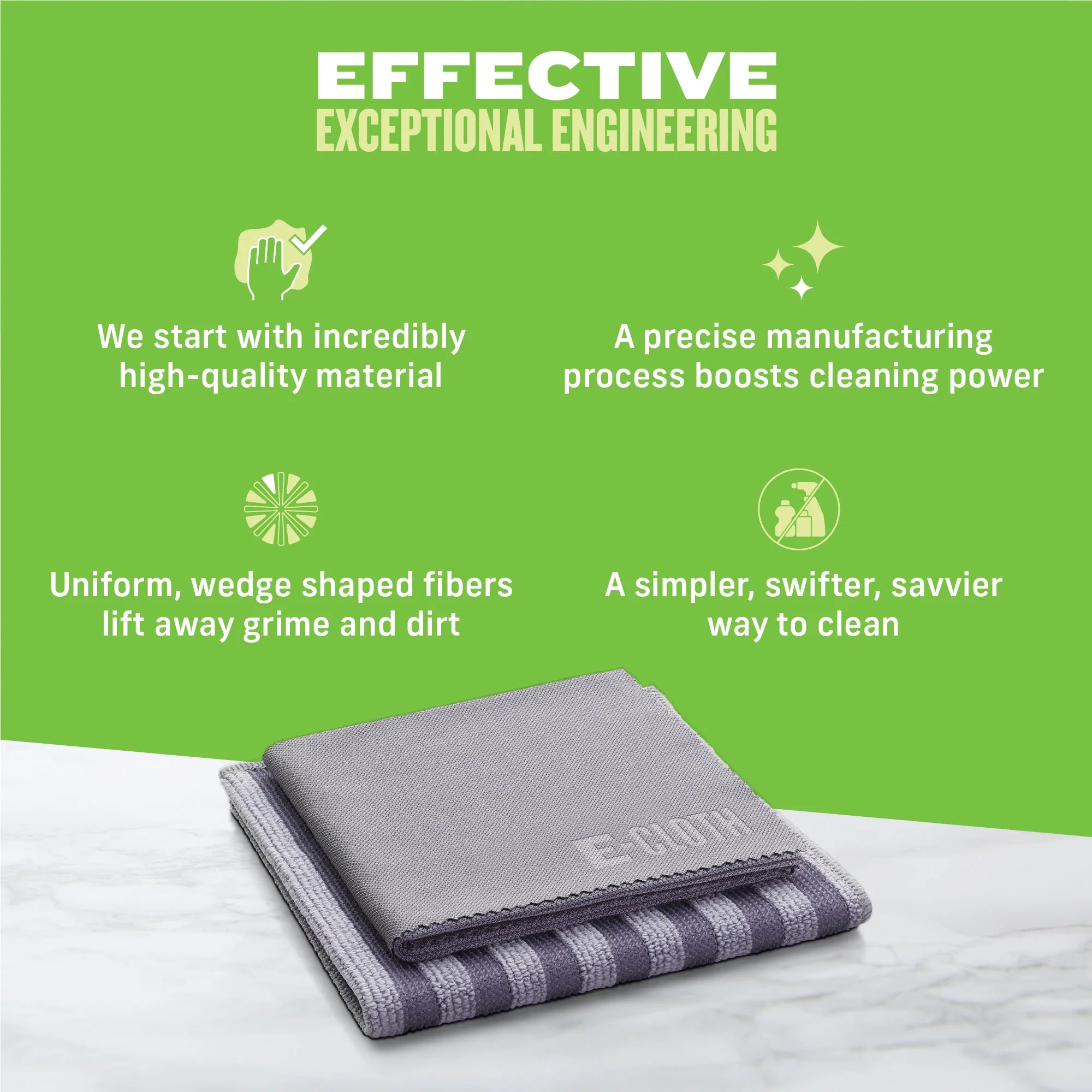 E-Cloth Stainless Steel Cleaning Kit - 2 Cloths -10617
