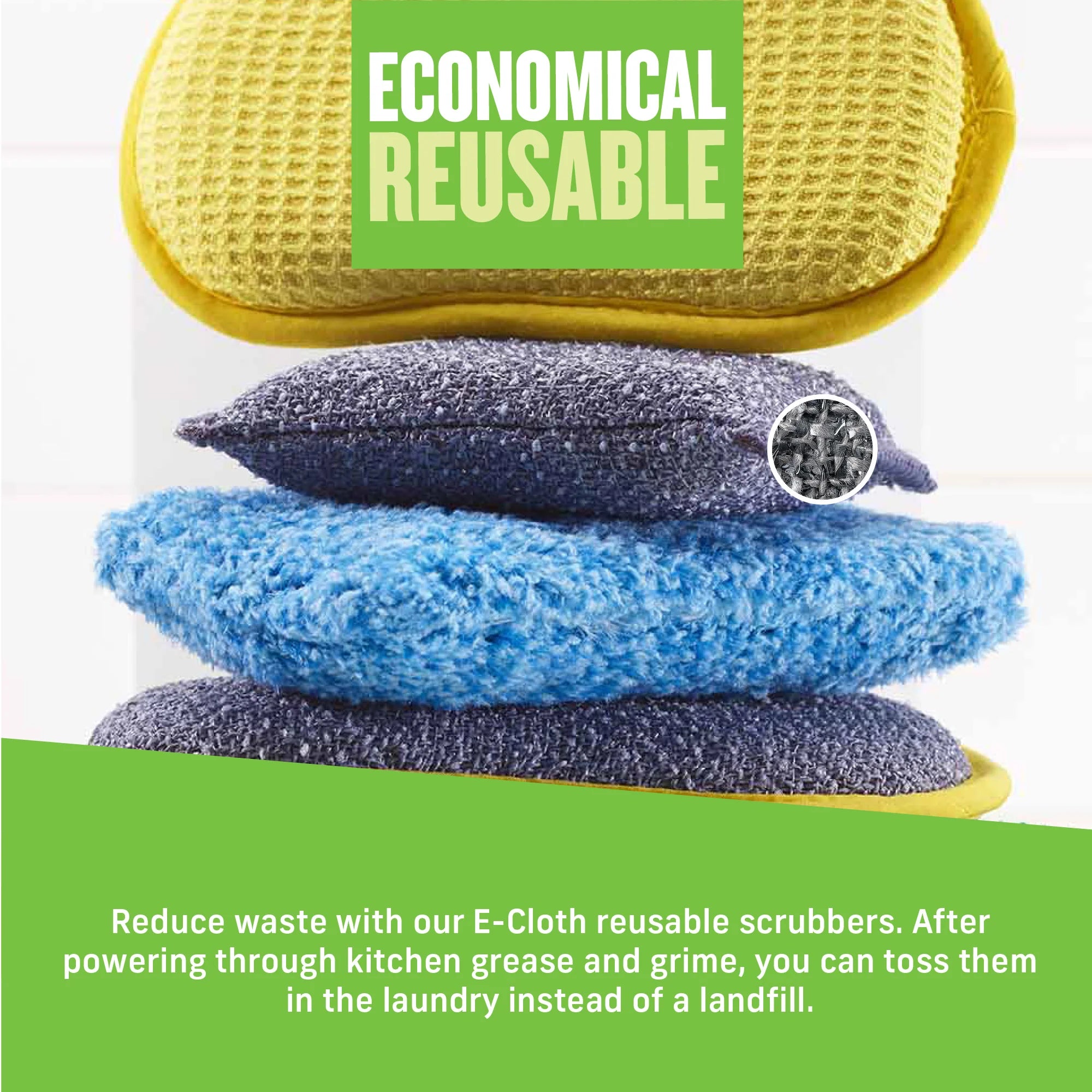 E-Cloth Non-Scratch Scrubbing Pads - 2 Pads-10643