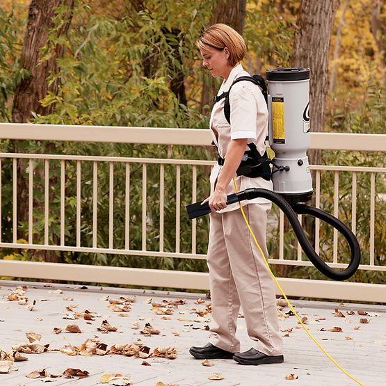 ProTeam MegaVac 10 Qt. Commercial Backpack Vacuum with Blower Tool, Felt and Horse Hair Hard Surface Tool Kit (105892)
