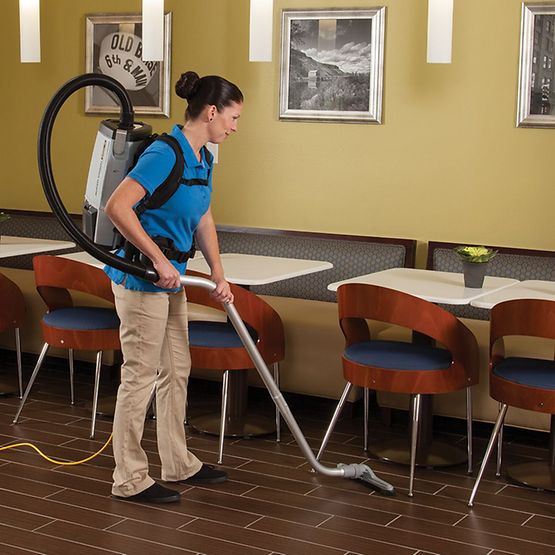 ProTeam ProVac FS 6 6 Qt. Commercial Backpack Vacuum with Restaurant Tool Kit (107363)