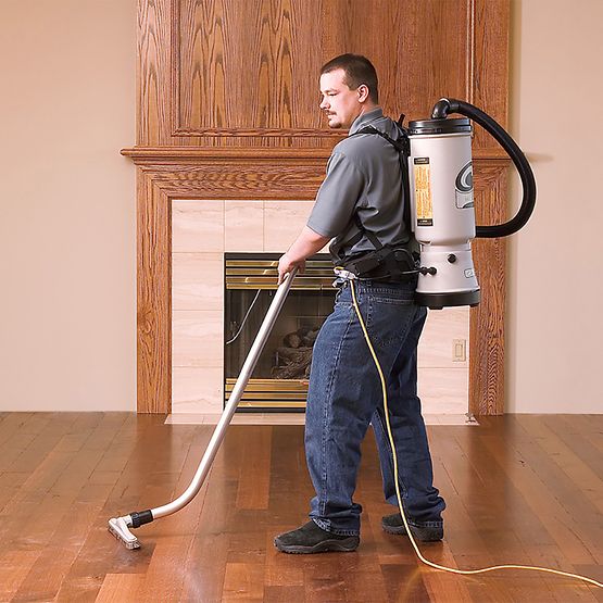 ProTeam MegaVac 10 Qt. Commercial Backpack Vacuum with Blower Tool and Hard Surface Horse Hair Brush Tool Kit (105896)