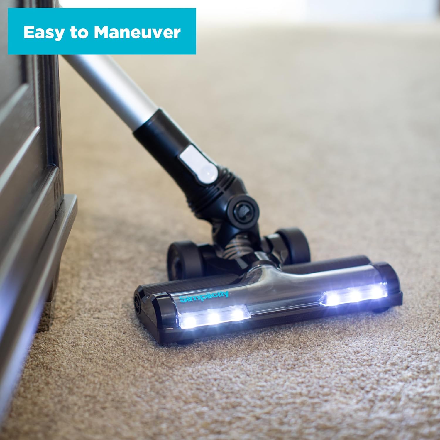 Simplicity Deluxe Cordless Stick Vacuum Black-S65D-2