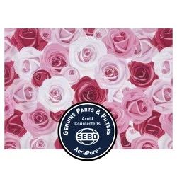 Sebo Exhaust Microfilter, for Felix/Dart (Red/Pink, Roses) #7095ER37