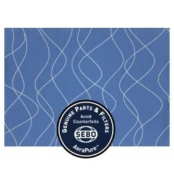 Sebo Exhaust Microfilter, for Felix/Dart (Light Blue, Waves) #7095ER02