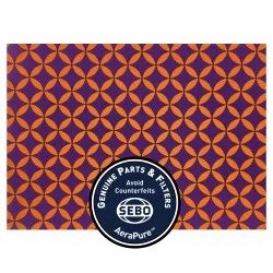 Sebo Exhaust Microfilter, for Felix/Dart (Orange/Purple, Circles & Diamonds) #7095ER01