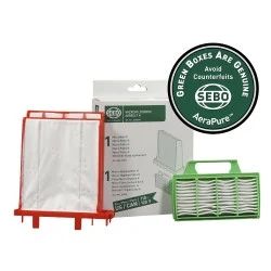 Sebo Filter Set K (1 Microfilter and 1 Exhaust Filter) #6696AM