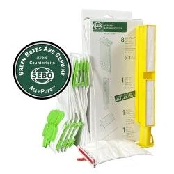 Sebo HEPA Service Box X7/X8 – 8 Bags, HEPA Microfilter, Exhaust Filter & Seal (#51829AM)