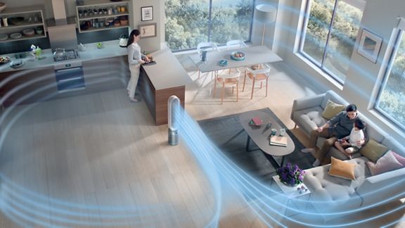 Dyson Air Purifier Cool Purifying Fan TP07 (White/Silver)