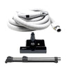 Clean Obsessed Central Vacuum Attachment Kit 30′ Direct Connection Hose with 12″ Power Nozzle (Black) #PSB30D