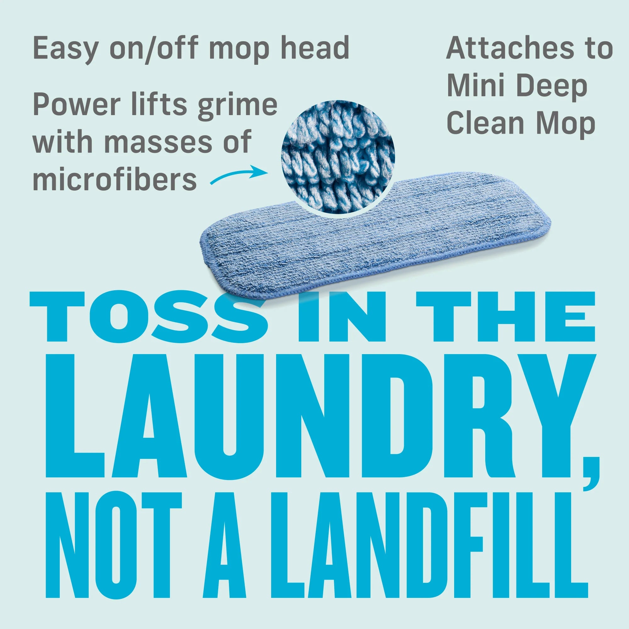 E-Cloth Mini Deep Clean Mop Head-10645R