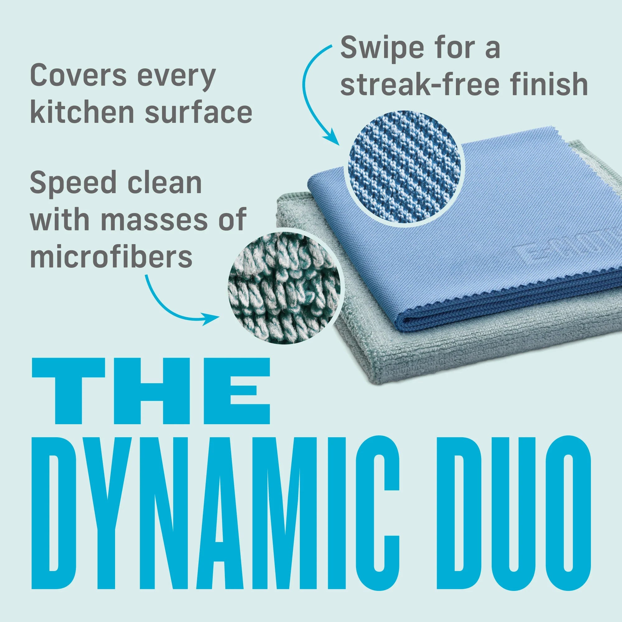 E-Cloth Kitchen Cleaning Kit - 2 Cloths-10601