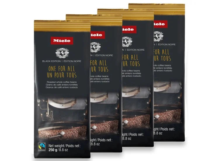 Miele Black Edition 250g One For All Blend Organic Coffee Beans (4-Pack) - 12792210