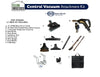 Clean Obsessed Central Vacuum Attachment Kit 30′ Direct Connection Hose with 12″ Power Nozzle (Black) #PSB30D