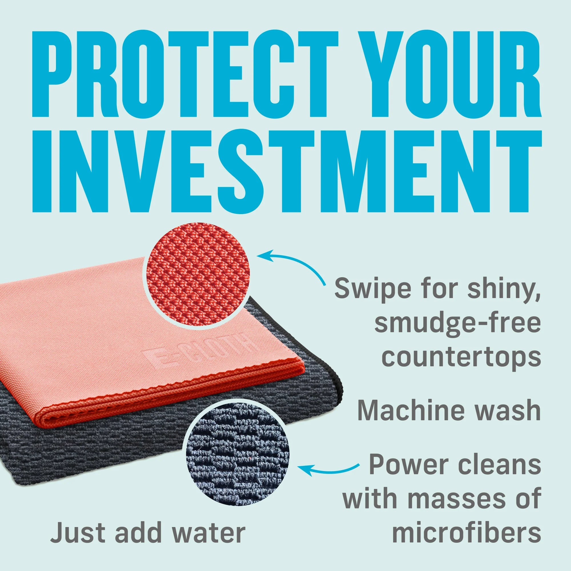 E-Cloth Granite & Stone Cleaning Kit - 2 Cloths-10635
