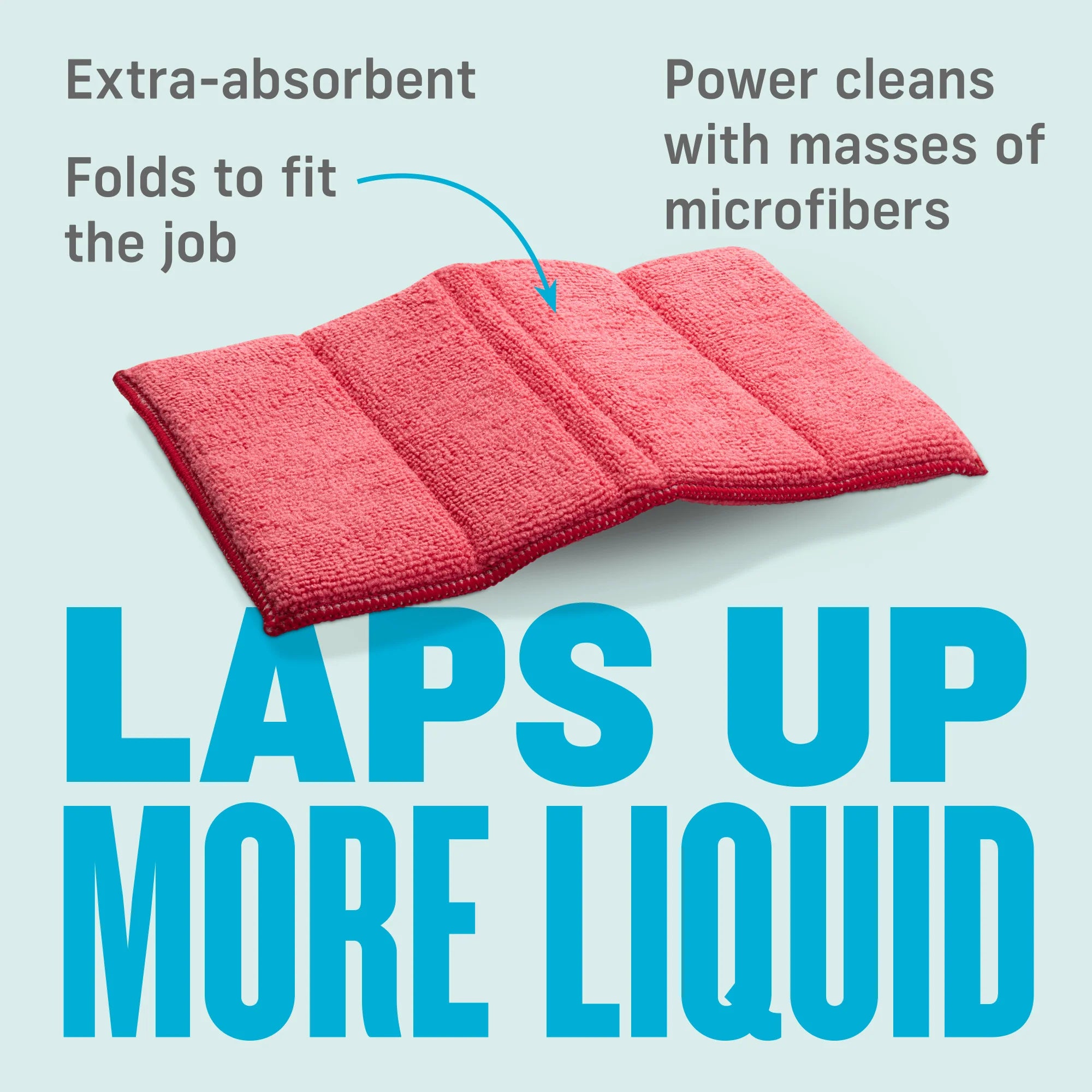E-Cloth Cleaning Pad - Red-10627