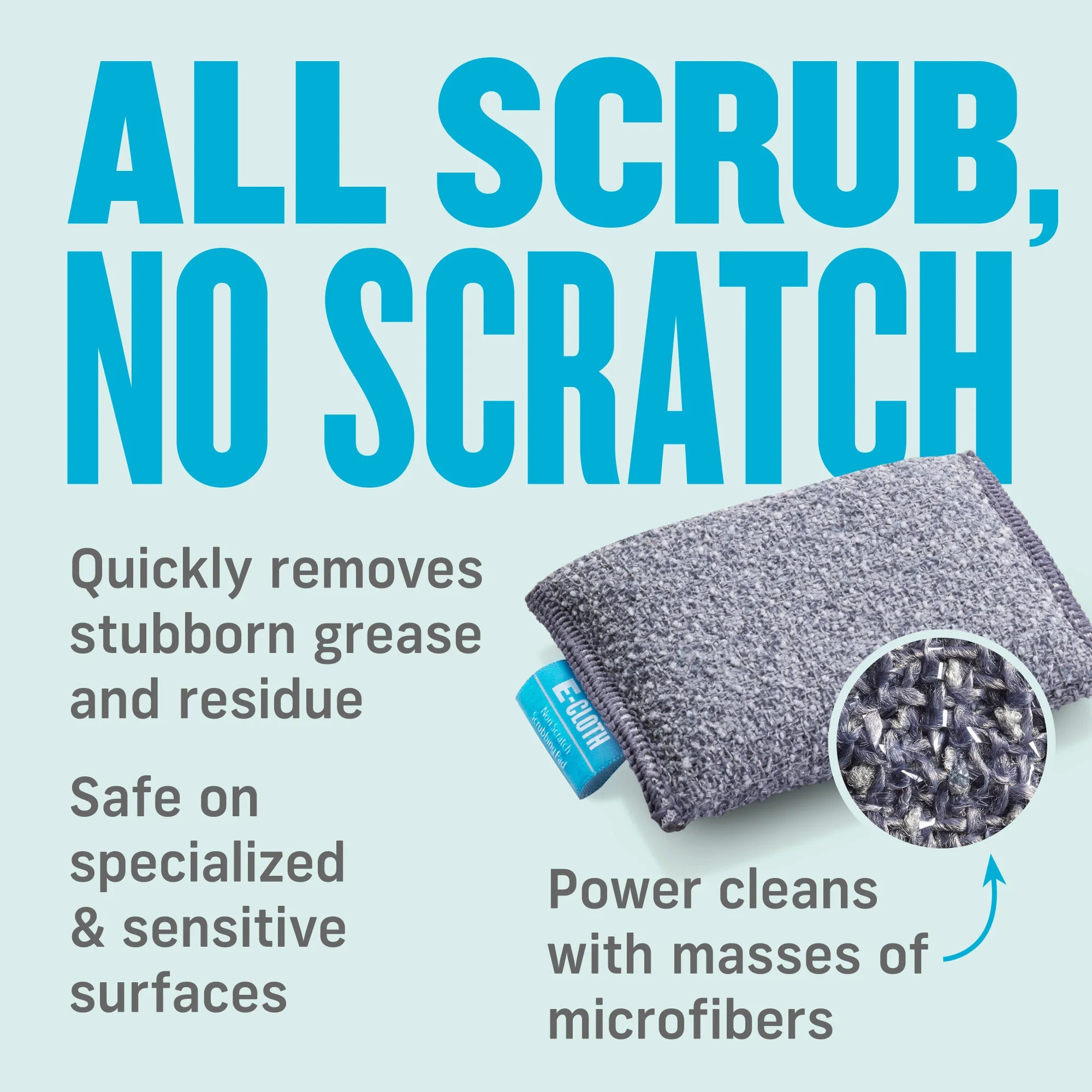 E-Cloth Non-Scratch Scrubbing Pads - 2 Pads-10643