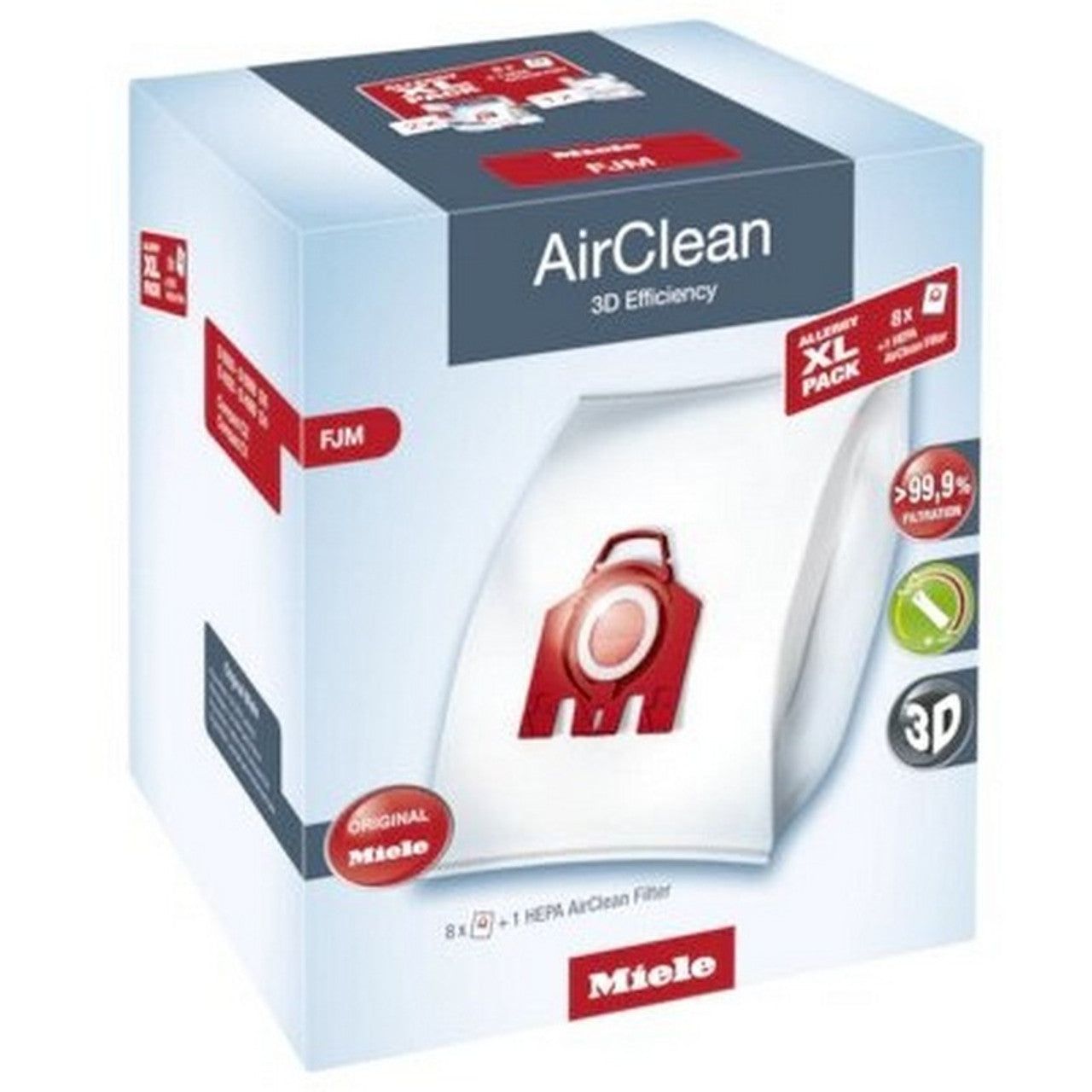 Miele Allergy XL Pack FJM AirClean 3D + HA 50 HEPA – Genuine OEM Bundle