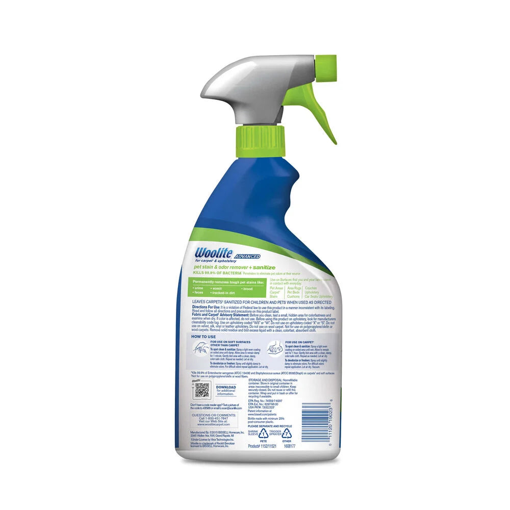 Woolite advanced pet stain & odor remover hot sale