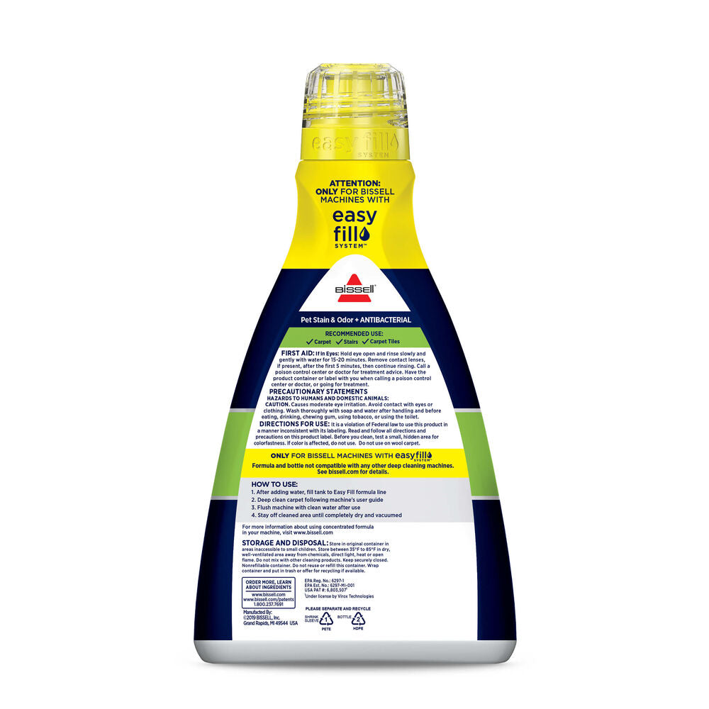 BISSELL PET Stain & Odor + Antibacterial Carpet Formula (40 oz.)