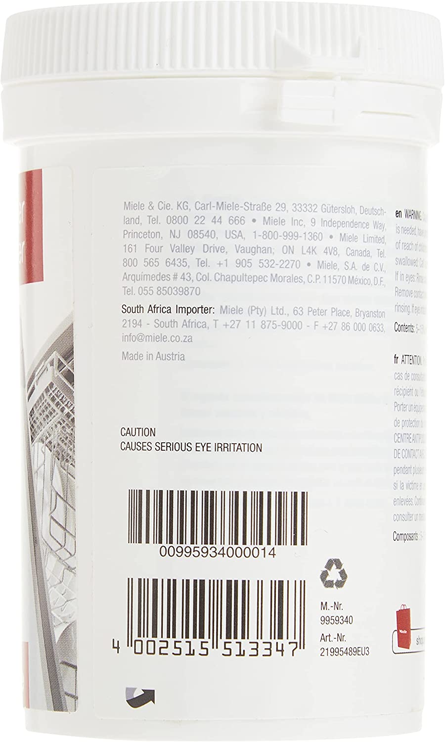 Miele Dishwasher Cleaner/conditioner