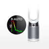 Dyson Pure Cool purifying tower fan TP04. Automatically detects and reports air quality levels in real time on PM 2.5, PM 10, VOC and NO2.