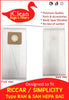 Premium quality Multi layer filtration HEPA bags made to fit Riccar Type RAH Simplicity SAH bags.