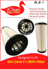 Dirt Devil Vacuum Cleaner F1 HEPA Filter - 2 ( Qty ) By iClean Vacuums