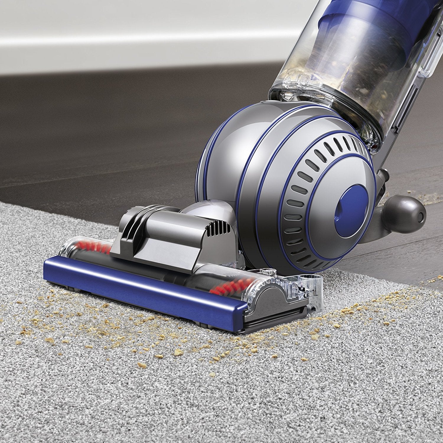 Dyson Ball Animal 2 Total Clean vacuum cleaner, Self-adjusting cleaner head Active base plate automatically raises and lowers to seal in suction across all floors. Combined with a powerful motorized brush bar, it deep cleans dirt throughout the home.