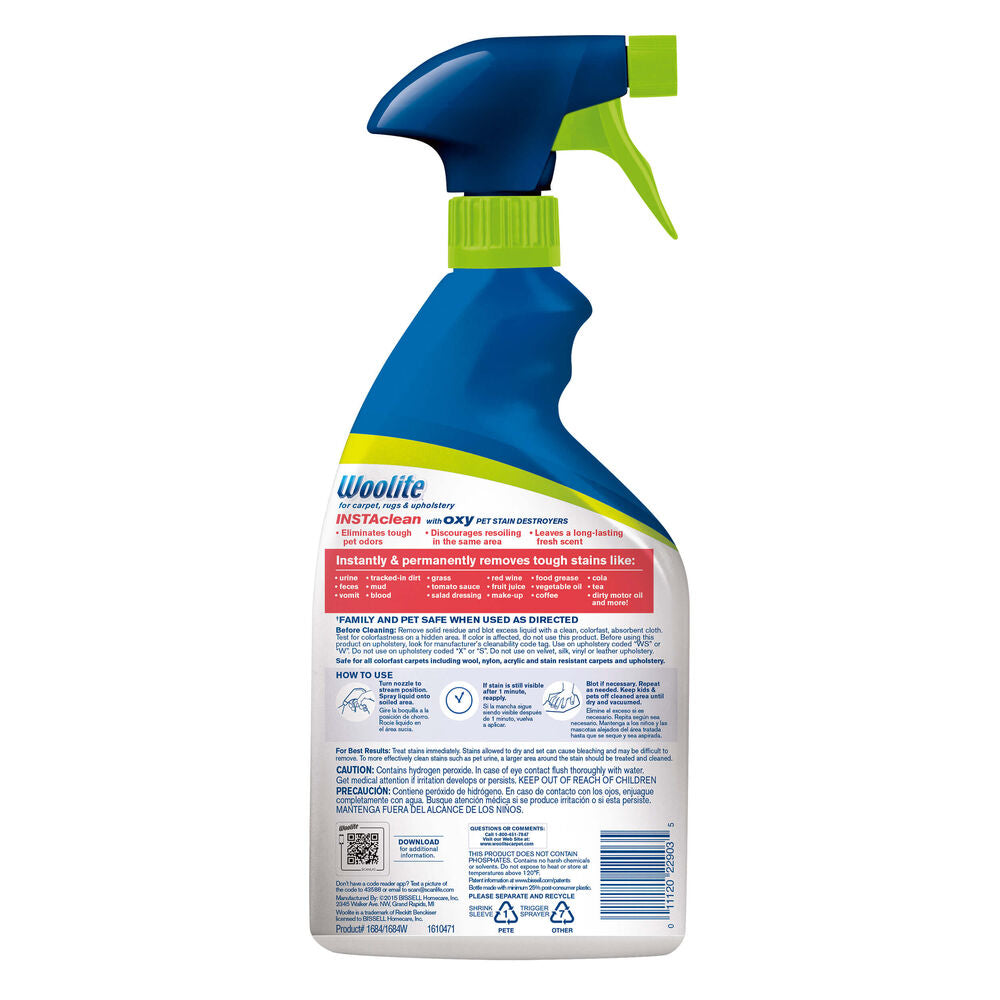 BISSELL Woolite INSTAclean Pet Stain Remover 22 oz Acevacuums
