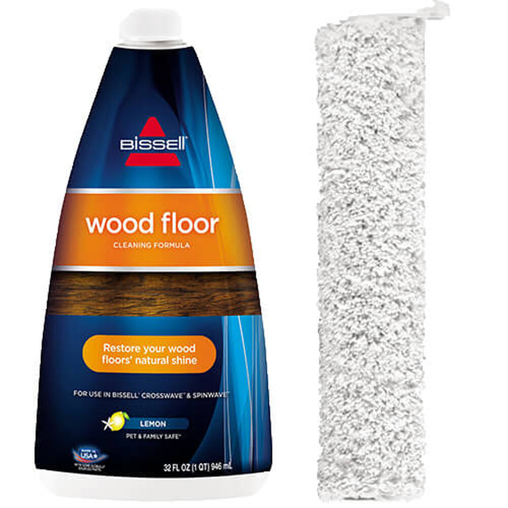BISSELL CrossWave Max Wood Floor Formula & Brush Bundle