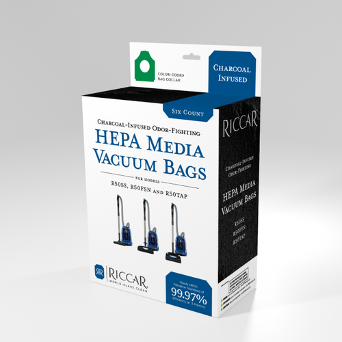Riccar RCHC-6 HEPA Charcoal Bags – Prima Canister 6-Pack