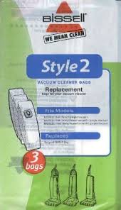 Bissell & Singer SUB-3 Upright Vacuum Cleaner Style 2 Paper Bags Fits Models : 35204, 35216, 3523, Singer SUB-3 Genuine Part # 32018