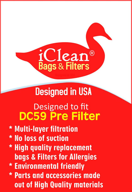 Dyson DC59  Pre Filter By iClean Vacuums