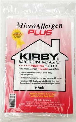 Kirby MicroAllergen PLUS HEPA Bags 6k – Genuine Replacement