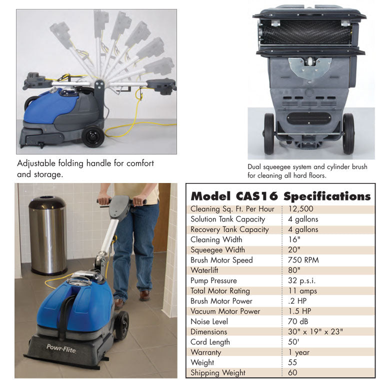 Commercial Tile and Grout Cleaning Machine (compact) - Parish Supply