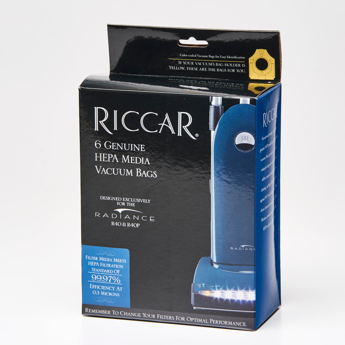 Riccar Radiance HEPA Bags Riccar RPH6 bags Riccar dealer Virginia
