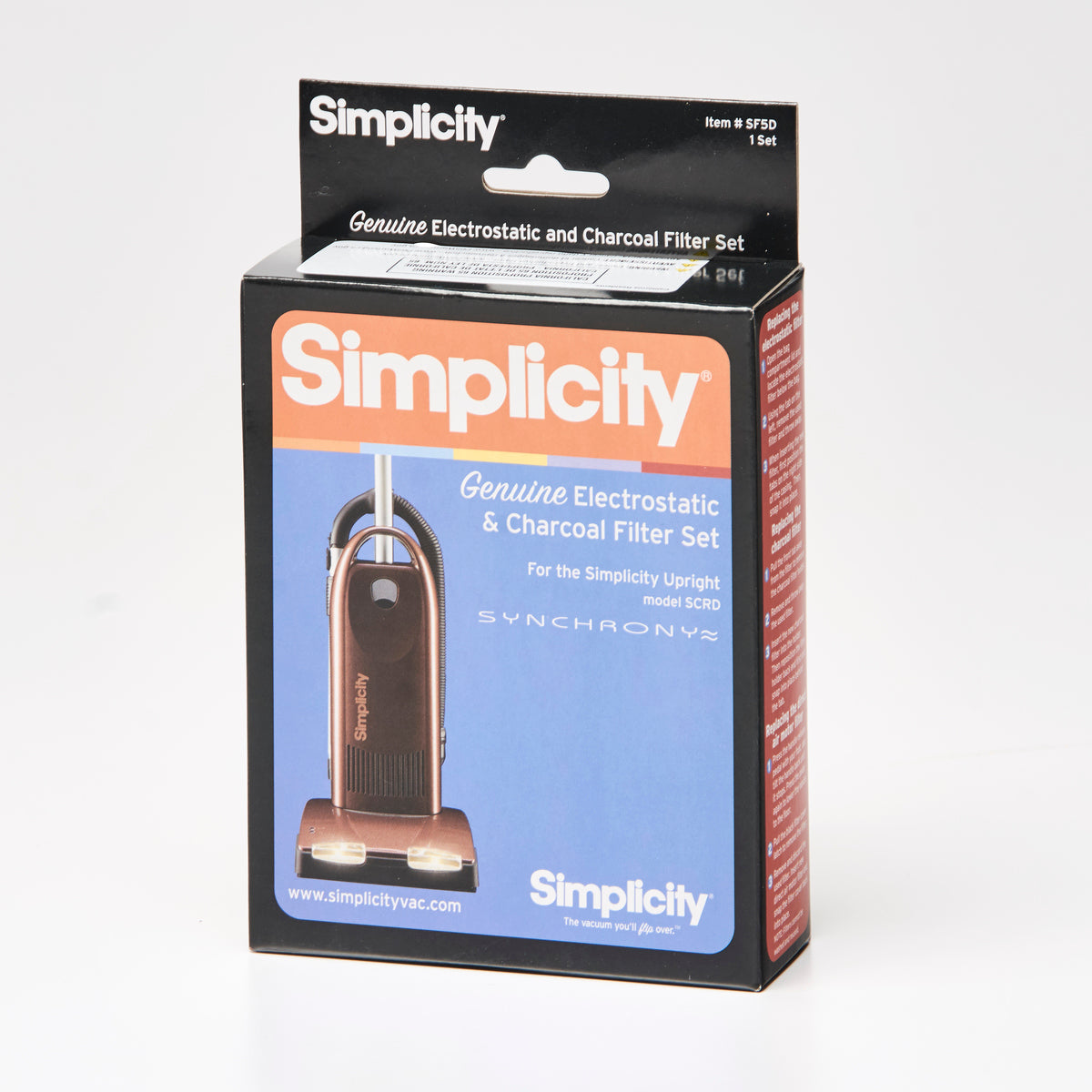 Simplicity Synchrony Electrostatic and Charcoal Filter #SF5D – Dual Filter