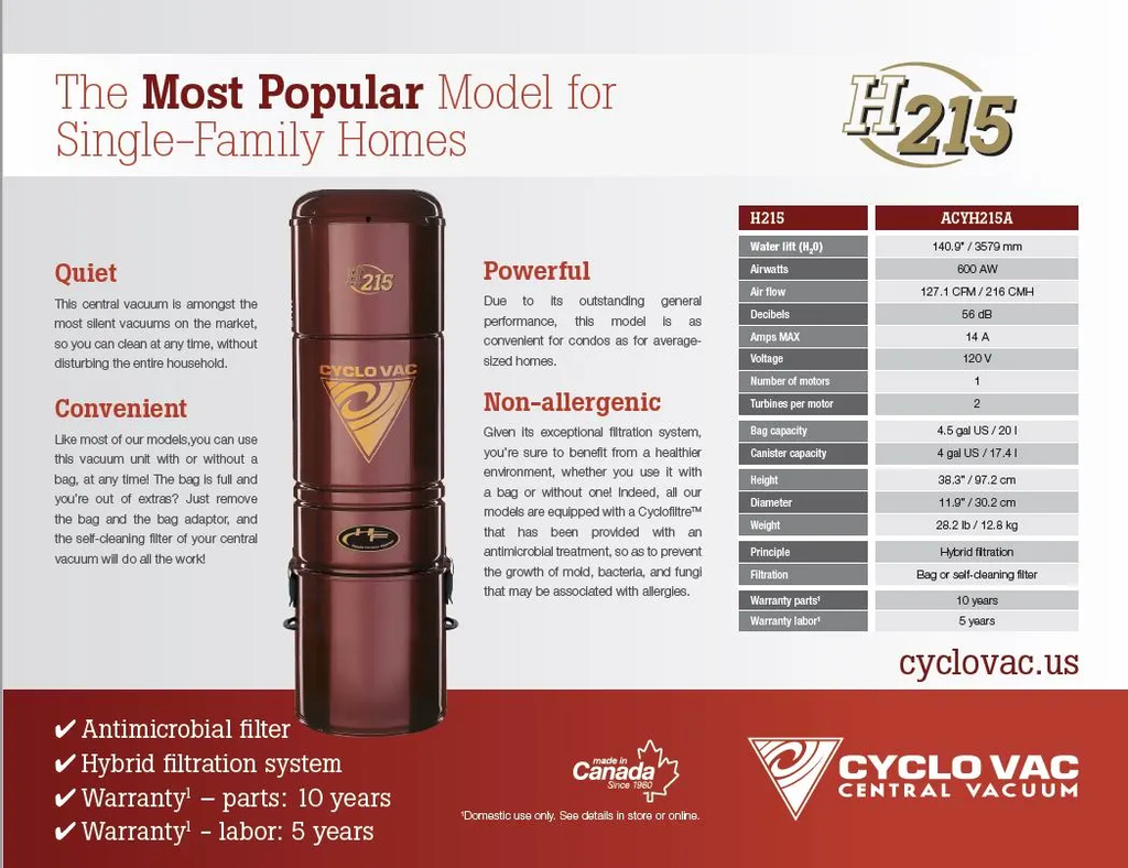 Cyclovac Central Vacuum