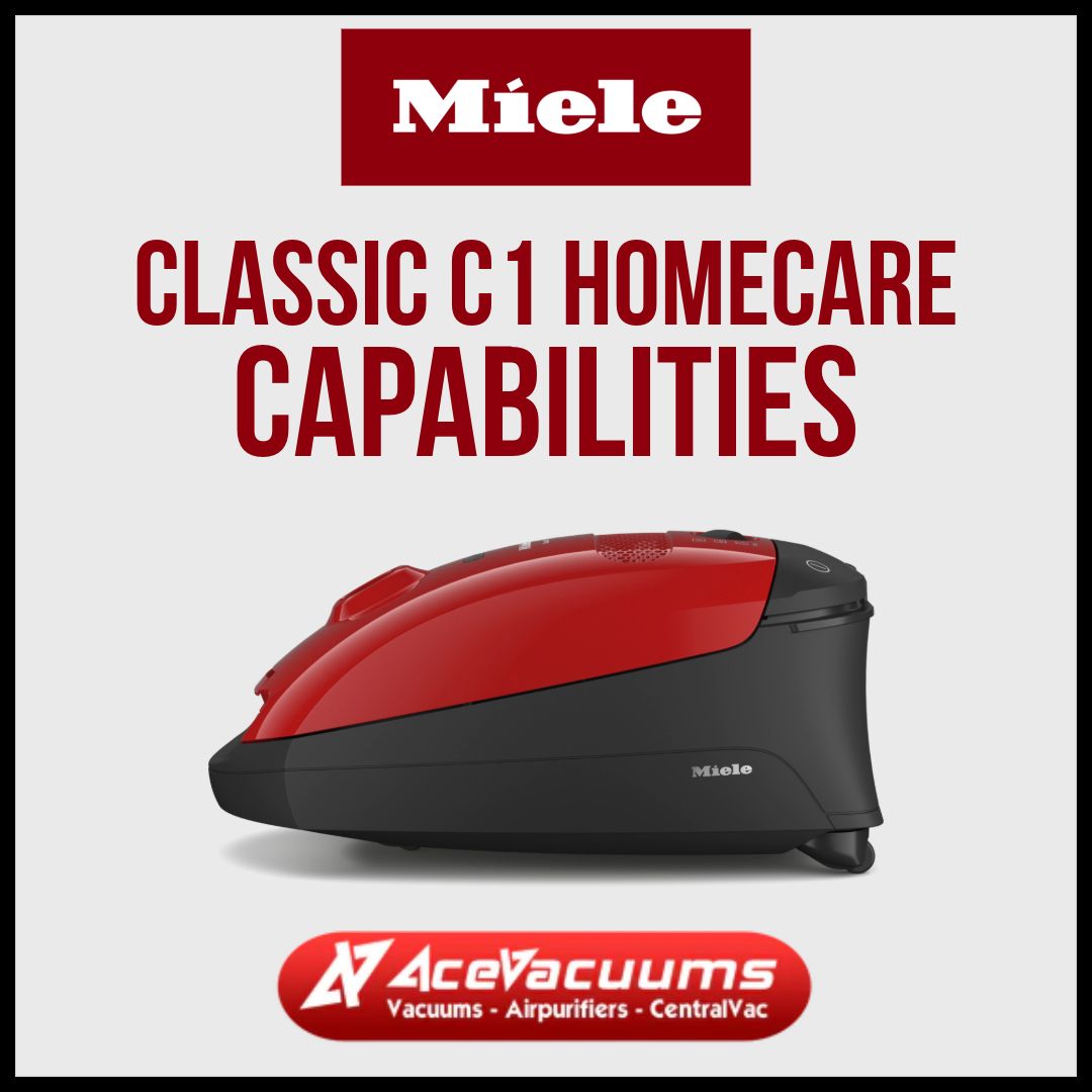 Miele Classic C1 HomeCare vacuum capabilities Authorized Miele dealer Acevacuums