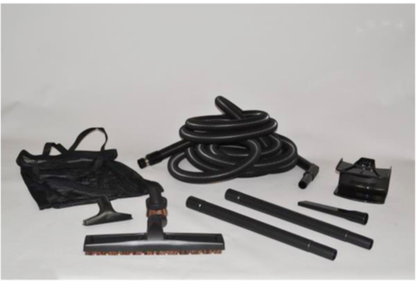 Central Vacuum Kit 30 Foot Standard Black with Tools #06-4990-65 available at Ace Vacuums
