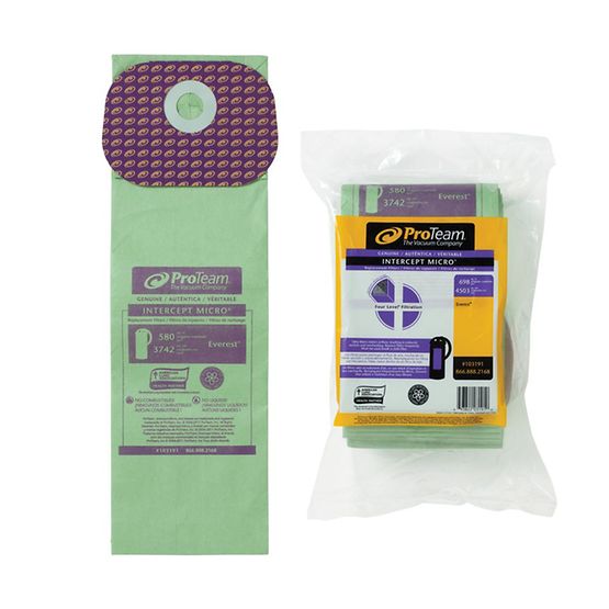 ProTeam Intercept Micro Filter Bag, Fits Everest (10-Pack) #103191