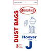 Hoover Type J Vacuum Cleaner Bags 3-Pack Replacement – Part #4010010J