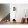 Miele Triflex HX2 Flash Cordless Vacuum (Lotus White) - 12206780 – vacuum stored on wall bracket