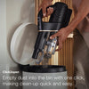 Miele Duoflex HX1 Total Care Cordless Stick Vacuum (Obsidian Black) - 12556680 – dust bin being emptied