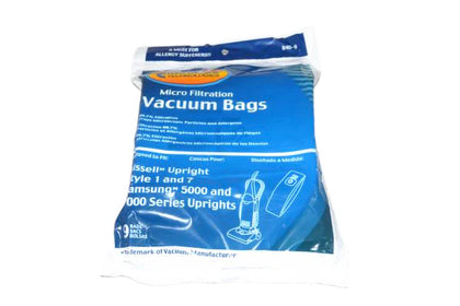 Bissell Paper Bags for Uprights, Style 1 and Style 7  ( 9 pack )  Part #840-9