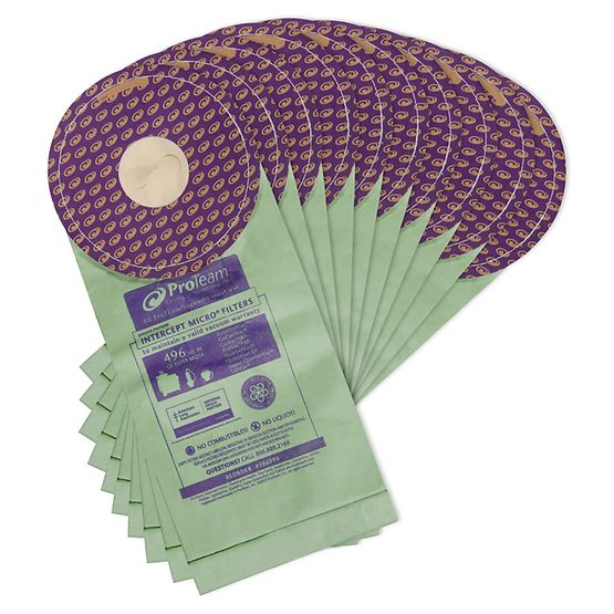 ProTeam Intercept Micro Filter Bag open collar fits 6 qt 100431