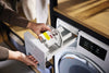 Miele WA CDC 0603 L DownCare capsules — placing a capsule in the detergent drawer