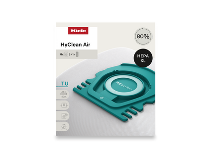 Miele TU Allergy XL HyClean Air 8 Vacuum Bags & HEPA Filter Combo