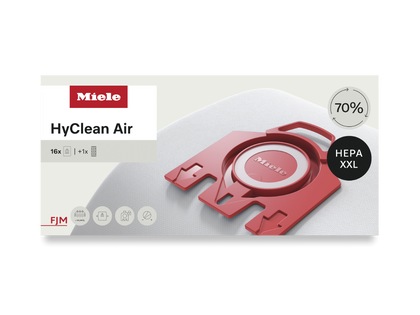 Miele FJM HyClean Air Performance Pack, 16 Bags + HEPA Filter | 12911290 available at Ace Vacuums